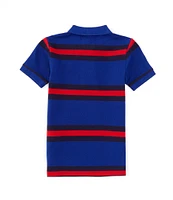 Polo Ralph Lauren Little Boys 2T-7 Short Sleeve Striped Mesh Polo Shirt