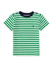 Polo Ralph Lauren Little Boys 2T-7 Short Sleeve Striped Pocket Knit Jersey T-Shirt