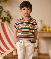 Polo Ralph Lauren Little Boys 2T-7 Short-Sleeve Striped Terry Polo Shirt