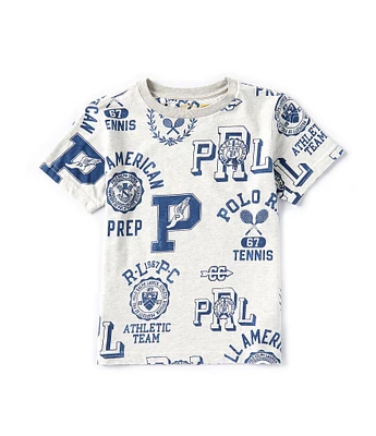 Polo Ralph Lauren Little Boys 2T-7 Short Sleeve Varsity-Inspired Graphic Jersey T-Shirt