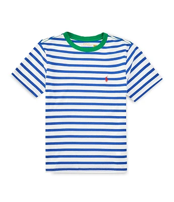 Polo Ralph Lauren Little Boys 2T-7 Short-Sleeve Yarn-Dyed-Stripe Jersey T-Shirt