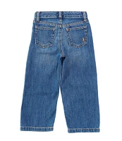 Polo Ralph Lauren Little Girls 2T-6X Cropped Wide Leg Jeans