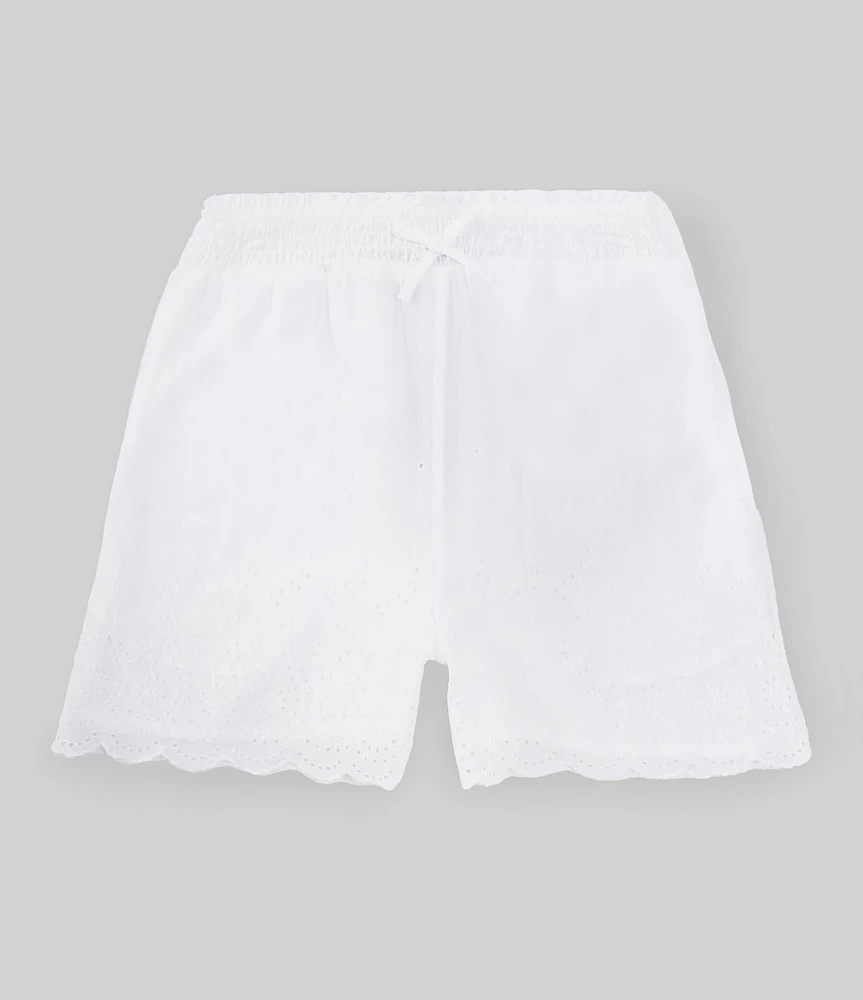 Polo Ralph Lauren Little Girls 2T-6X Eyelet-Embroidered Voile Shorts