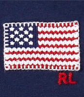 Polo Ralph Lauren Little Girls 2T-6X Flag Applique Cotton Jersey T-Shirt