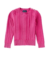 Polo Ralph Lauren Little Girls 2T-6X Long-Sleeve Cable-Knit Sweater