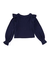 Polo Ralph Lauren Little Girls 2T-6X Long-Sleeve Ruffled Top