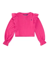 Polo Ralph Lauren Little Girls 2T-6X Long-Sleeve Ruffled Top