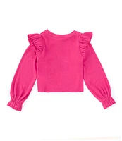 Polo Ralph Lauren Little Girls 2T-6X Long-Sleeve Ruffled Top