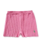 Polo Ralph Lauren Little Girls Mini-Cable Bike Shorts