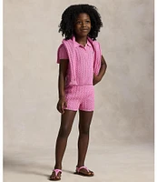 Polo Ralph Lauren Little Girls Mini-Cable Bike Shorts