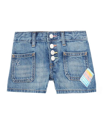 Polo Ralph Lauren Little Girls 2T-6X Patchwork Denim Shorts