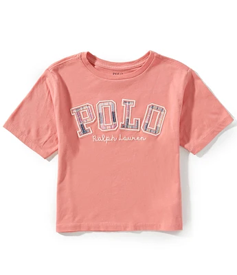 Polo Ralph Lauren Big Girls Short-Sleeve Logo Boxy Jersey T-Shirt