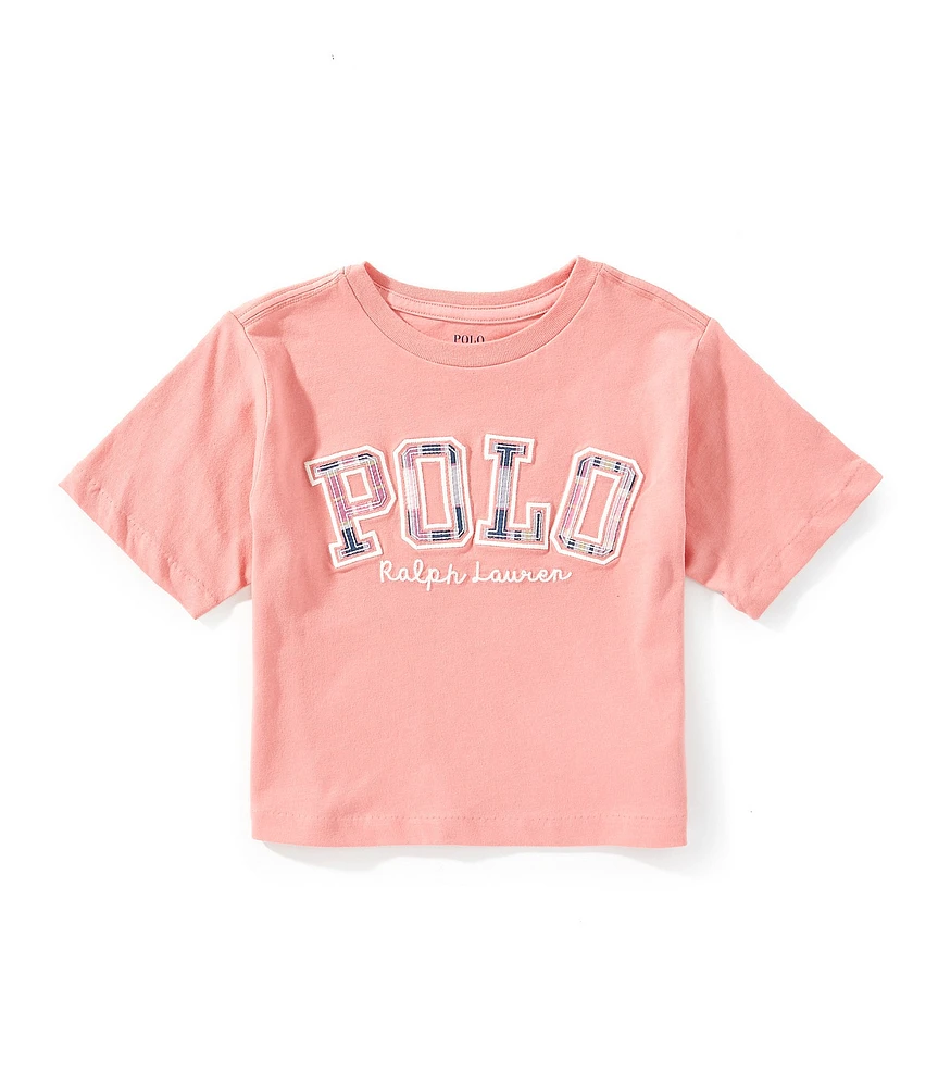 Polo Ralph Lauren Little Girls Short-Sleeve Logo Boxy Jersey T-Shirt