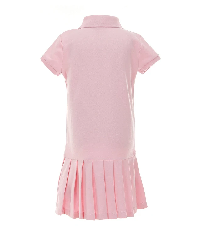 Polo Ralph Lauren Little Girls Short Sleeve Pleated Stretch Mesh Drop-Waist  Dress | Liberty Center