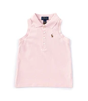 Polo Ralph Lauren Little Girls 2T-6X Sleeveless Mesh Polo Shirt
