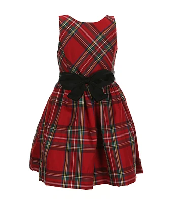 Polo Ralph Lauren Little Girls 2T-6X Sleeveless Yarn-Dyed Plaid Fit-And-Flare Dress