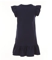 Polo Ralph Lauren Little Girls 2T-6X Sparkler Polo Bear Cotton Jersey Dress