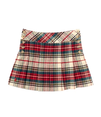 Polo Ralph Lauren Little Girls 2T-6X Yarn-Dyed-Plaid Pleated Twill Skirt