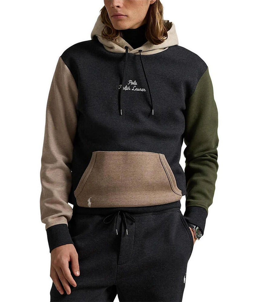 Polo Ralph Lauren Logo Color Block Double-Knit Hoodie