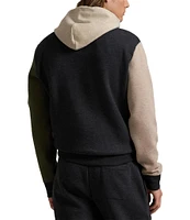 Polo Ralph Lauren Logo Color Block Double-Knit Hoodie