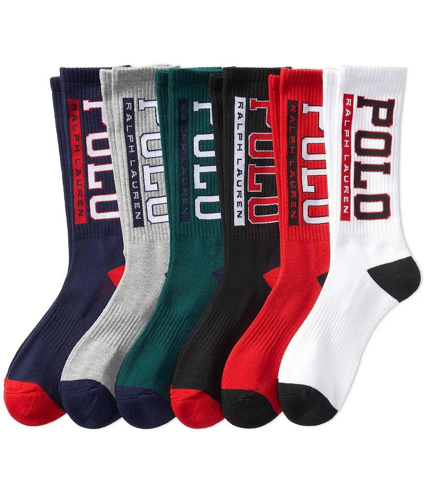 Polo Ralph Lauren Logo-Detailed Crew Socks 6-Pack