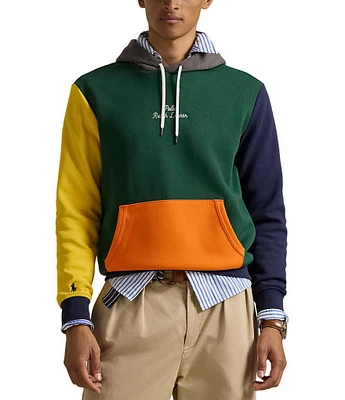 Polo Ralph Lauren Long Sleeve Logo Color-Blocked Double-Knit Hoodie