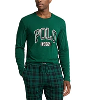 Polo Ralph Lauren Long Sleeve Logo Pajama Top & Pants 2-Piece Pajama Set