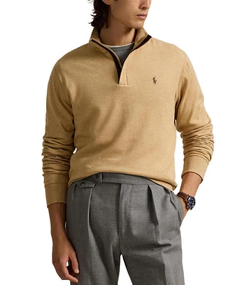 Polo Ralph Lauren Long Sleeve Luxury Jersey Quarter-Zip Pullover