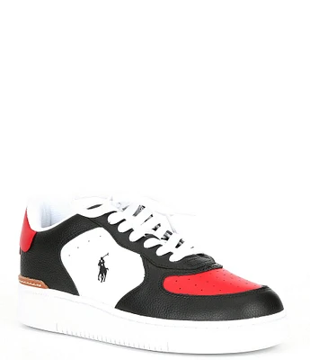 Polo Ralph Lauren Men's Masters Court Retro Leather Sneakers