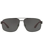 Polo Ralph Lauren Men's Ph3112 62mm Pilot Sunglasses