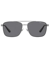 Polo Ralph Lauren Men's Ph3137 59mm Gunmetal Pilot Sunglasses