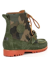 Polo Ralph Lauren Men's Ranger Suede and Camo Lug Sole Boots