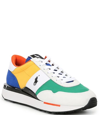 Polo Ralph Lauren Men's Suede Colorblock Train 89 Sneakers