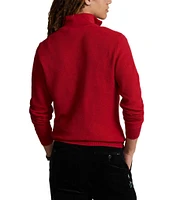 Polo Ralph Lauren Big & Tall Mesh Knit Cotton Quarter-Zip Sweater