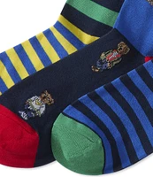 Polo Ralph Lauren Mini Bear & Stripe 3-Pack Socks