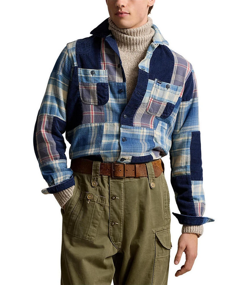 Polo Ralph Lauren Patchwork Flannel Corduroy Workshirt