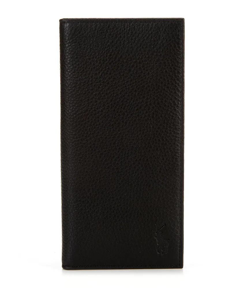 Polo Ralph Lauren Pebbled Leather Narrow Wallet