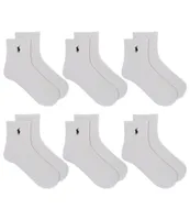 Polo Ralph Lauren Performance Cotton Quarter Socks 6-Pack