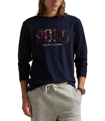 Polo Ralph Lauren Plaid Logo Long Sleeve T-Shirt