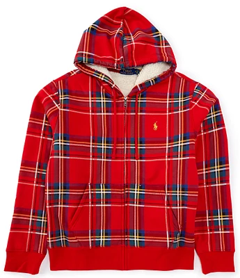 Polo Ralph Lauren Plaid Pile Fleece Hoodie