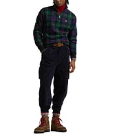 Polo Ralph Lauren Plaid Suede Fleece Pullover