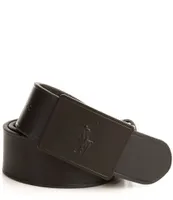 Polo Ralph Lauren Pony Plaque Leather Belt