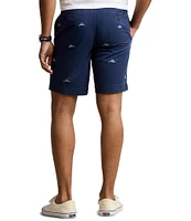 Polo Ralph Lauren Printed Stretch Chino 7#double; Inseam Shorts