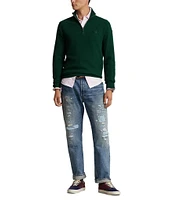 Polo Ralph Lauren Quarter-Zip Mesh-Knit Sweater