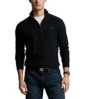 Polo Ralph Lauren Quarter-Zip Mesh-Knit Sweater