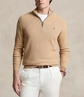 Polo Ralph Lauren Quarter-Zip Mesh-Knit Sweater