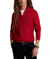 Polo Ralph Lauren Quarter-Zip Mesh-Knit Sweater