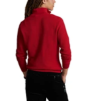 Polo Ralph Lauren Quarter-Zip Mesh-Knit Sweater