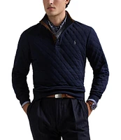 Polo Ralph Lauren Quilted Long Sleeve Double-Knit Jersey Pullover