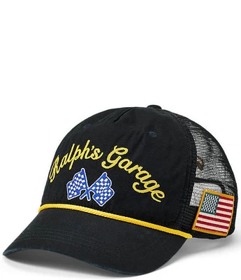 Polo Ralph Lauren Ralph's Garage Canvas Racing Trucker Cap